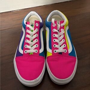 Vans Sneakers in Pink, Blue, and Yellow